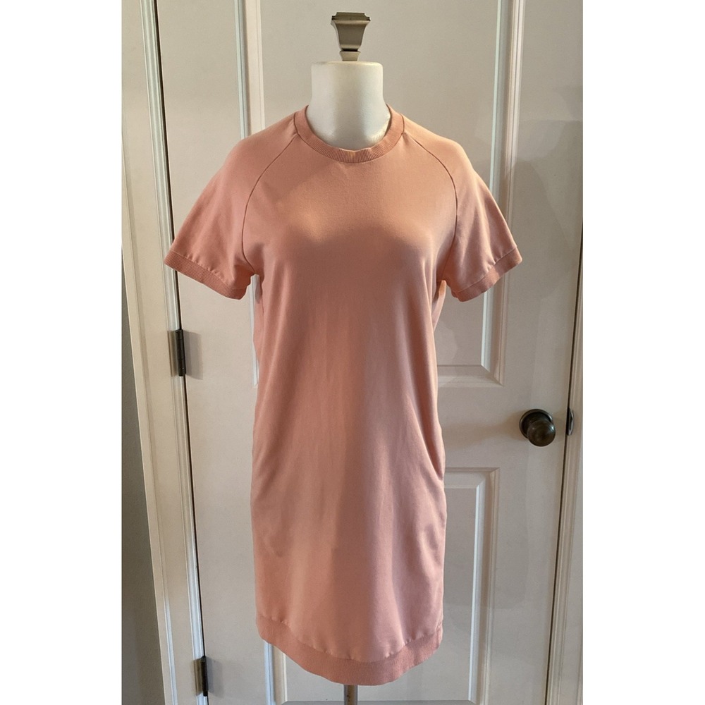 MARINE LAYER Dress Cassidy Wash Pink Raglan Cotton Sweatshirt Pullover Beach XS - Picture 1 of 10